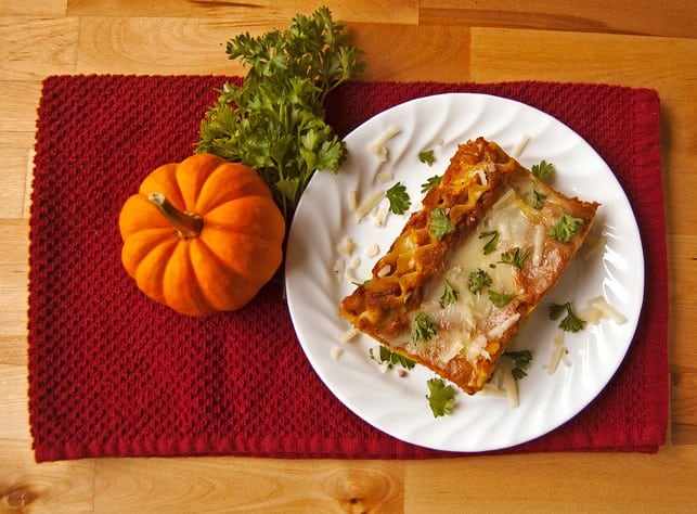 Creamy Cheesy Pumpkin Lasagna - 2Teaspoons