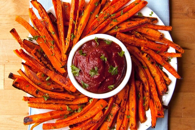 Healthy Baked Carrot Fries - 2Teaspoons