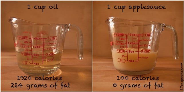 Oil Substitution Applesauce - 2Teaspoons