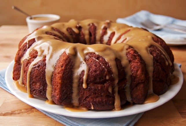 Skinny Apple Spice Cake with Caramel Sauce - 2Teaspoons