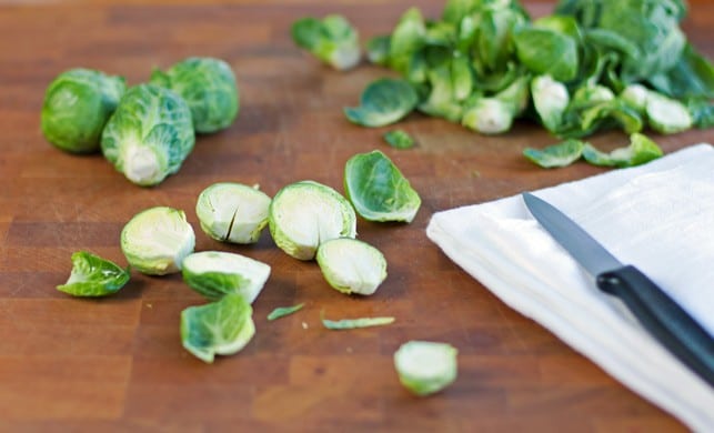 Roasted Brussels Sprouts with Maple Pancetta Bacon Glaze - 2Teaspoons