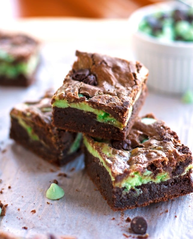 Mint Chocolate Cheesecake Brownies - 2Teaspoons