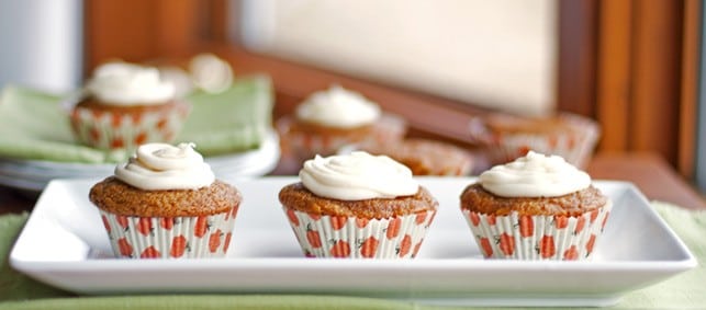 Healthy pumpkin muffins with cream cheese frosting - 2Teaspoons