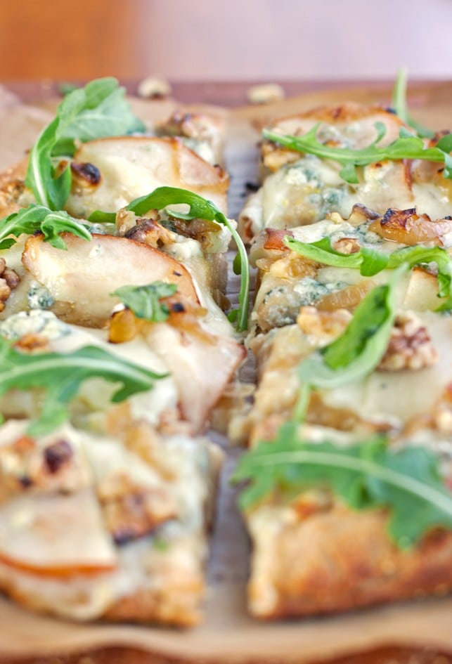 Pear, Walnut, Blue Cheese Artisan Pizza - 2Teaspoons