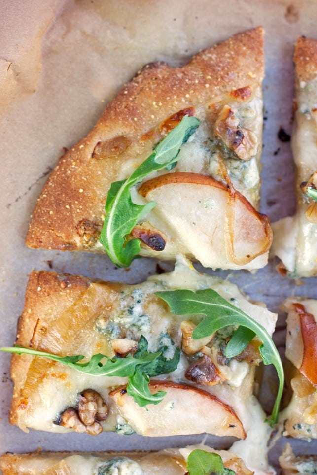 Pear, Walnut, Blue Cheese Artisan Pizza - 2Teaspoons