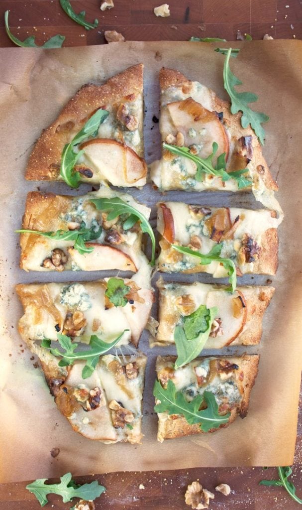 Pear, Walnut, Blue Cheese Artisan Pizza - 2Teaspoons