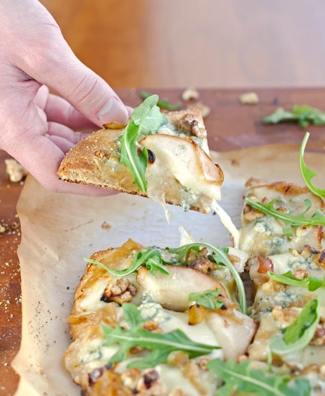 Pear, Walnut, Blue Cheese Artisan Pizza - 2Teaspoons