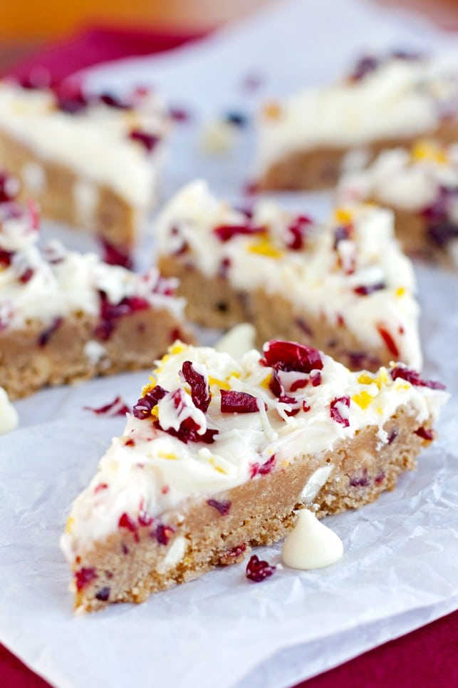 White Chocolate Cranberry Orange Bars - 2Teaspoons