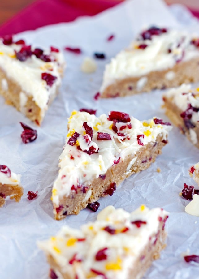 White Chocolate Cranberry Orange Bars - 2Teaspoons