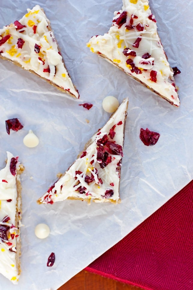 White Chocolate Cranberry Orange Bars - 2Teaspoons