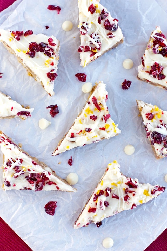 White Chocolate Cranberry Orange Bars - 2Teaspoons