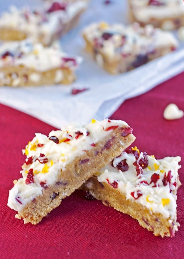 White Chocolate Cranberry Orange Bars - 2Teaspoons