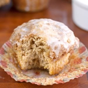 Coffeecake Muffins with Vanilla Bean Glaze - 2Teaspoons