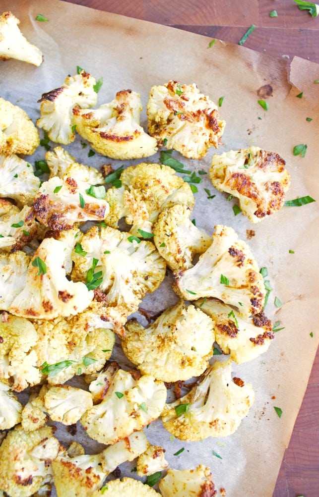 Roasted Curry Cauliflower