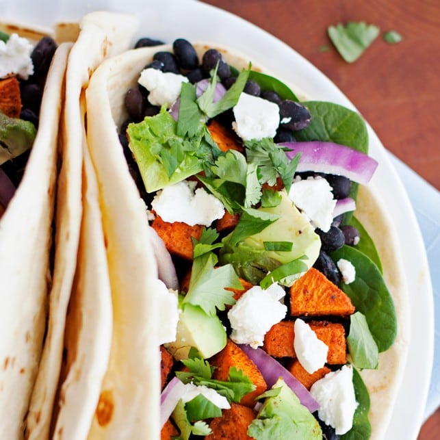 Roasted Sweet Potato Tacos - 2Teaspoons - Food Bloggers Unite: Feed a Child, Nourish a Mind!