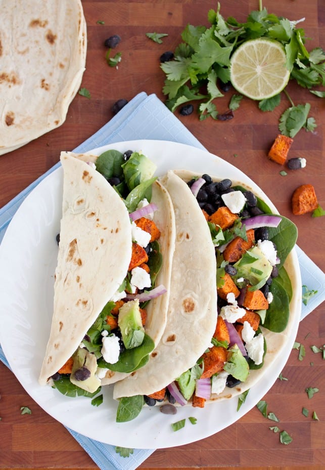 Roasted Sweet Potato Tacos - 2Teaspoons - Food Bloggers Unite: Feed a Child, Nourish a Mind!