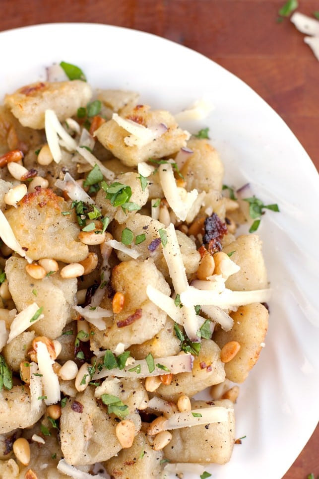 Crispy Potato Gnocchi with Pine Nuts - 2Teaspoons