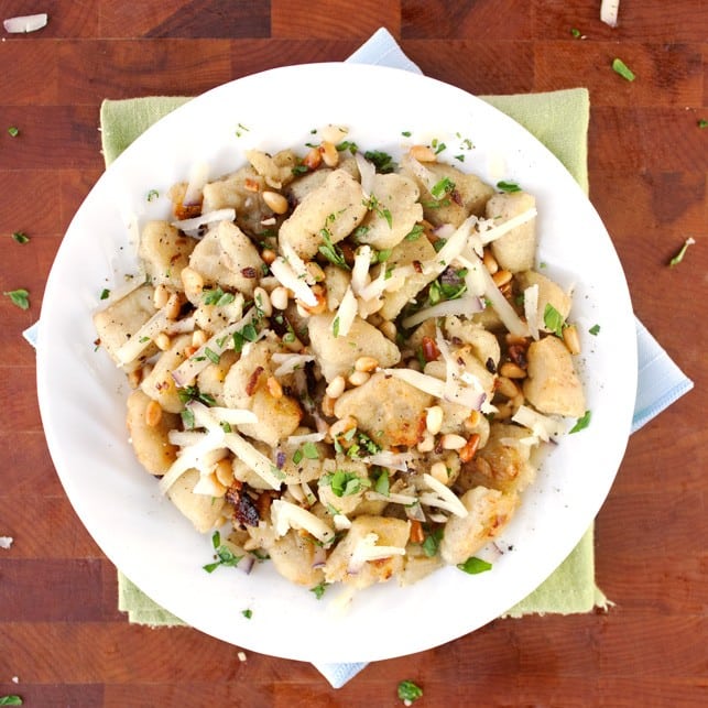 Crispy Potato Gnocchi with Pine Nuts - 2Teaspoons