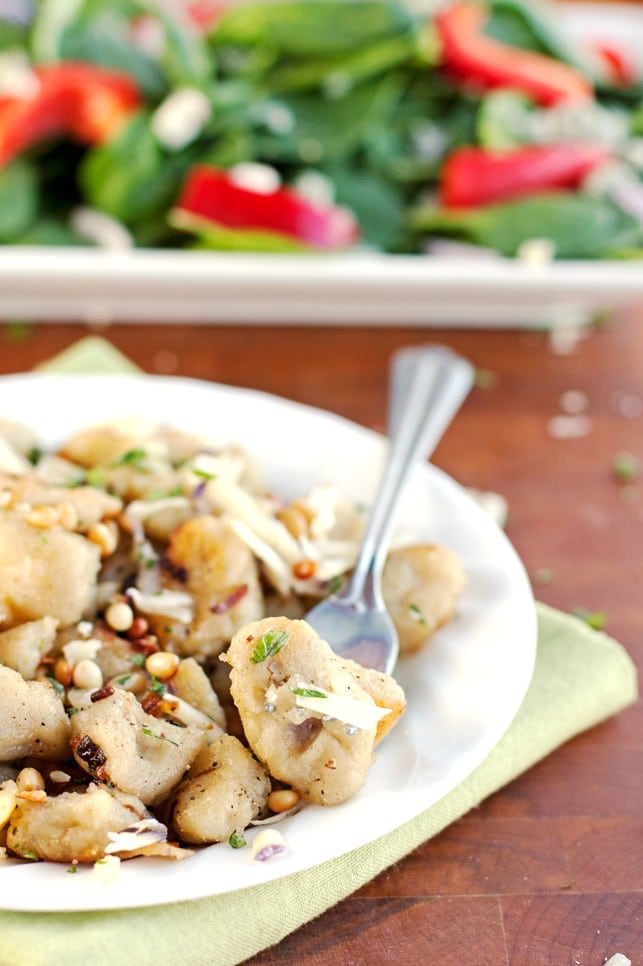 Crispy Potato Gnocchi with Pine Nuts - 2Teaspoons