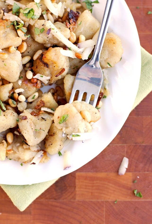 Crispy Potato Gnocchi with Pine Nuts - 2Teaspoons