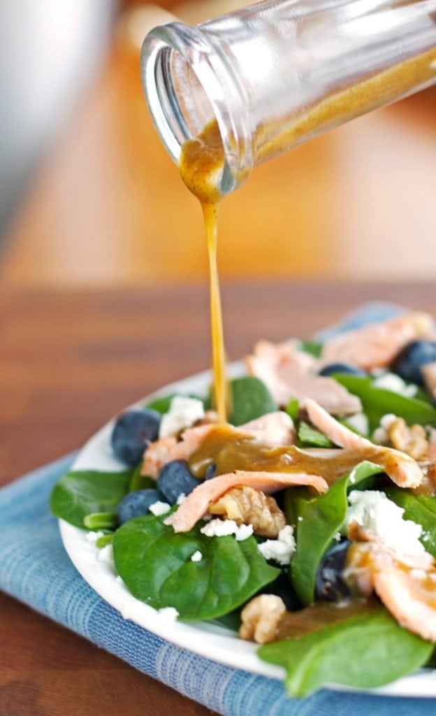 Roasted Salmon Spinach Salad - 2Teaspoons