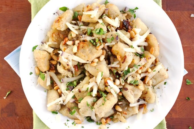 Crispy Potato Gnocchi with Pine Nuts - 2Teaspoons