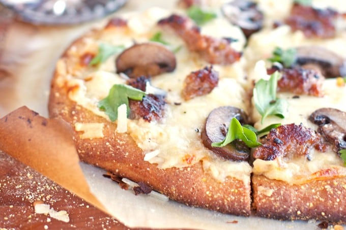 Sausage & Mushroom White Pizza - 2Teaspoons