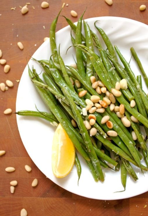 Lemon Garlic Green Beans with Toasted Pine Nuts 2teaspoons