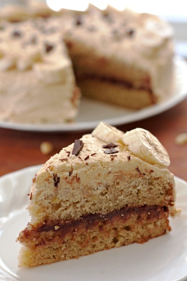 Chocolate Peanut Butter Banana Cake - 2Teaspoons