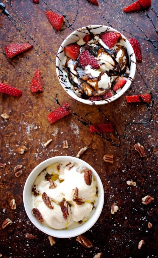 Salt and Pepper Ice Cream Sundaes 2teaspoons
