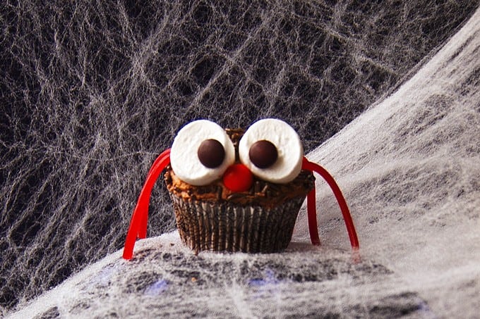 Halloween Spider Cupcakes - 2Teaspoons