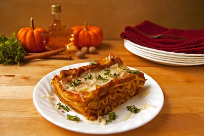Creamy Cheesy Pumpkin Lasagna - 2Teaspoons