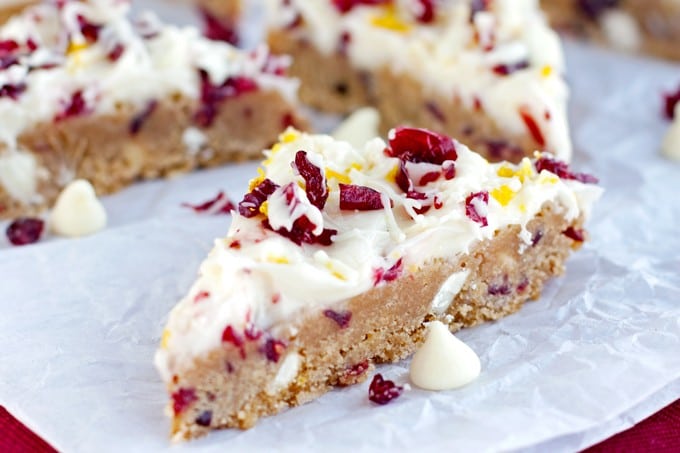 White Chocolate Cranberry Orange Bars - 2Teaspoons