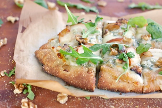 Pear, Walnut, Blue Cheese Artisan Pizza - 2Teaspoons