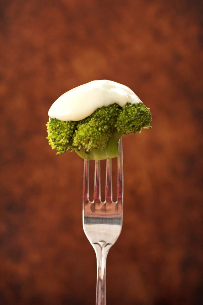 Broccoli with Cheddar Beer Sauce - 2Teaspoons