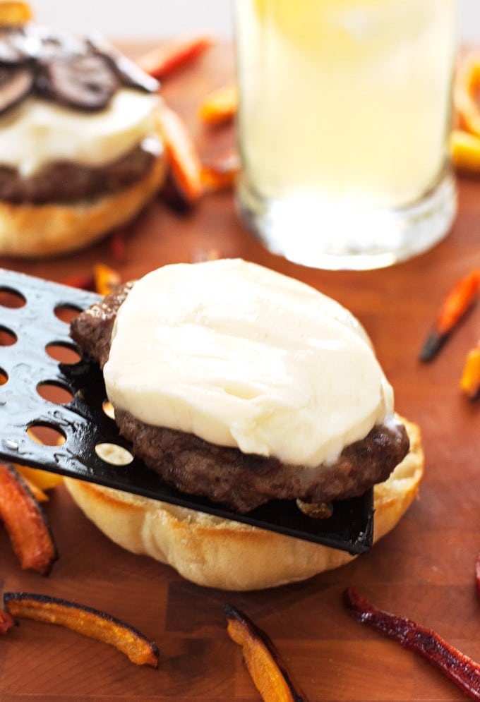 Mushroom Mozzarella Burgers - 2Teaspoons