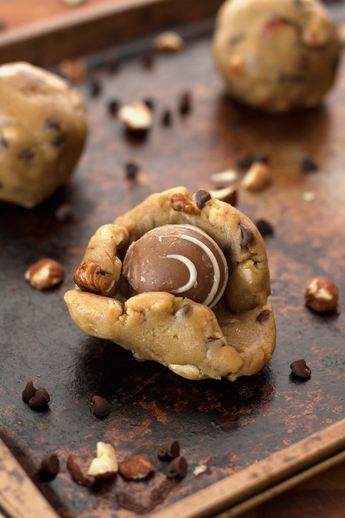 Triple Chocolate Hazelnut Cookies - 2Teaspoons