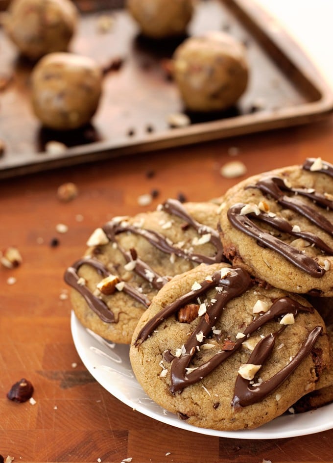 Triple Chocolate Hazelnut Cookies - 2Teaspoons