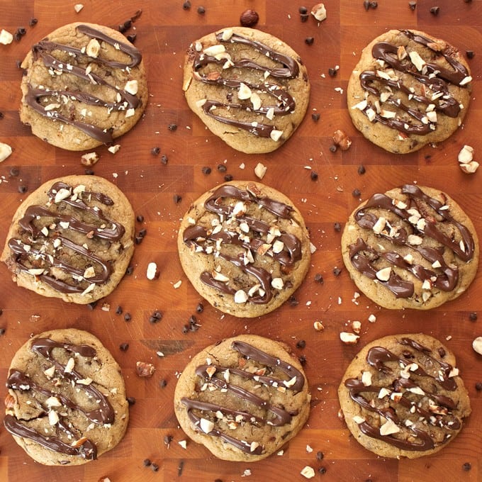 Triple Chocolate Hazelnut Cookies - 2Teaspoons