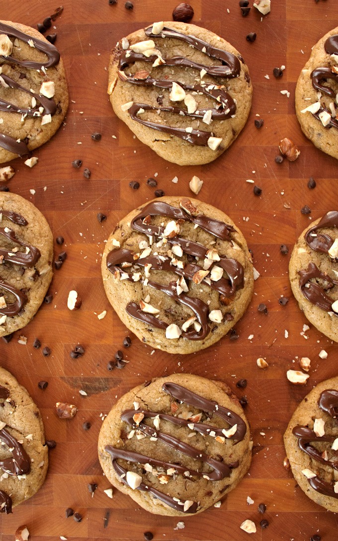 Triple Chocolate Hazelnut Cookies - 2Teaspoons