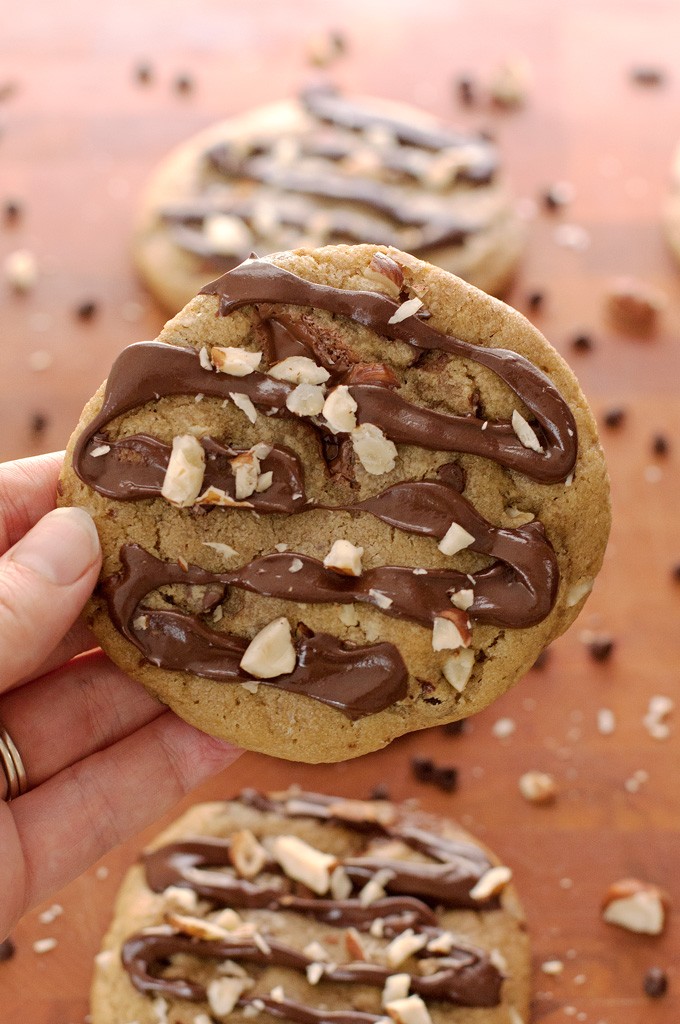 Triple Chocolate Hazelnut Cookies - 2Teaspoons