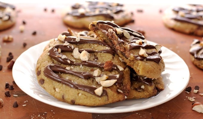 Triple Chocolate Hazelnut Cookies - 2Teaspoons