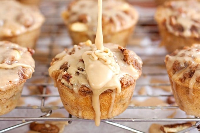 Salted Caramel Apple Muffins with Pecan Streusel - 2Teaspoons