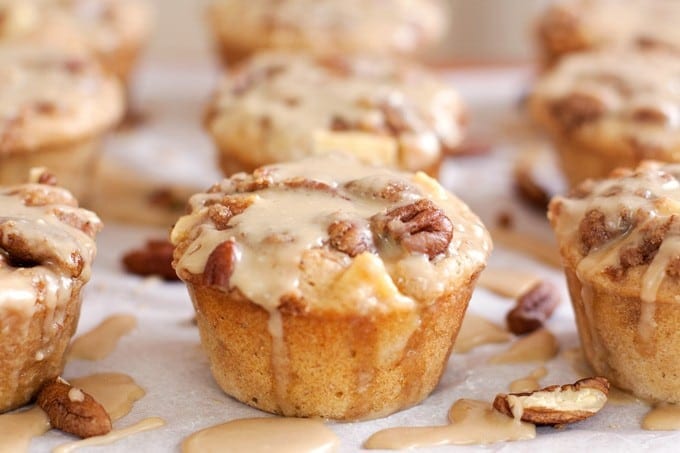 Salted Caramel Apple Muffins with Pecan Streusel - 2Teaspoons