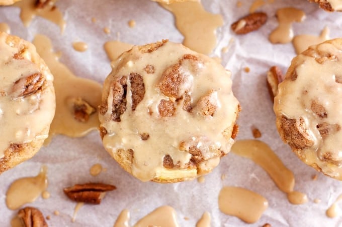 Salted Caramel Apple Muffins with Pecan Streusel - 2Teaspoons