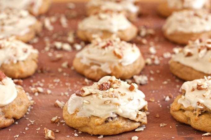 Pumpkin Cookies with Maple Glaze - 2Teaspoons