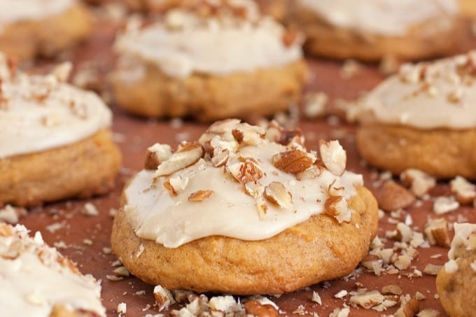 Pumpkin Cookies with Maple Glaze - 2Teaspoons