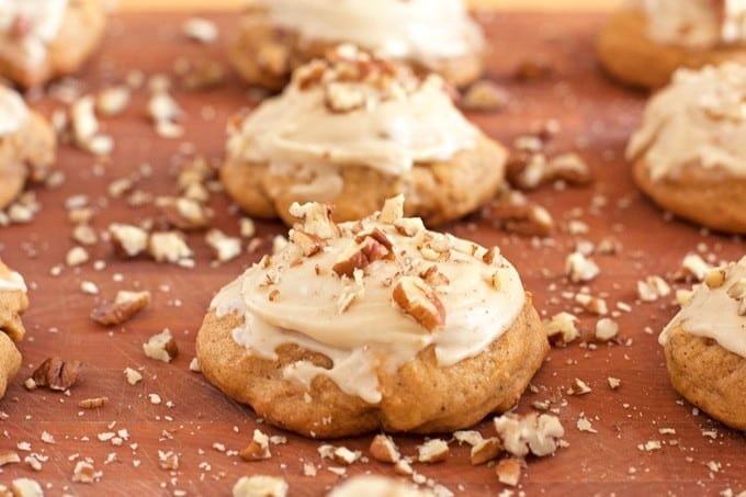 Pumpkin Cookies with Maple Glaze - 2Teaspoons