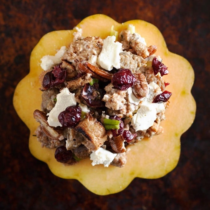 Sausage Sage Stuffed Acorn Squash - 2Teaspoons