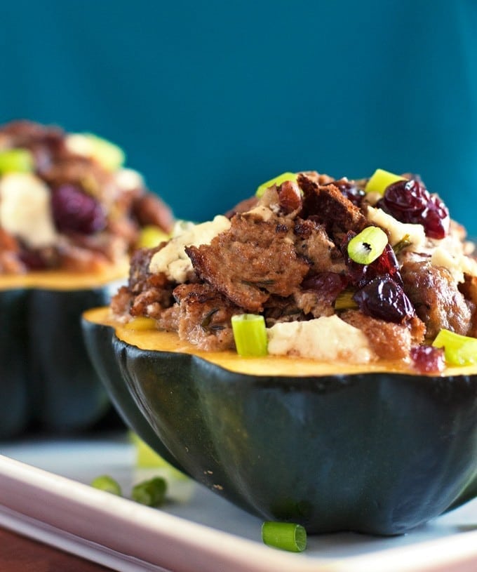 Sausage Sage Stuffed Acorn Squash - 2Teaspoons